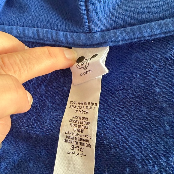 Disney Blue Mickey Mouse Full-Zip Hoodie Jacket - Picture 5 of 6